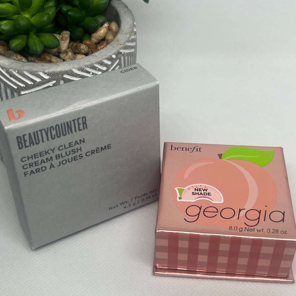 Blush Set-Beauty Counter Cream Blush & Benefit Georgia Blush
